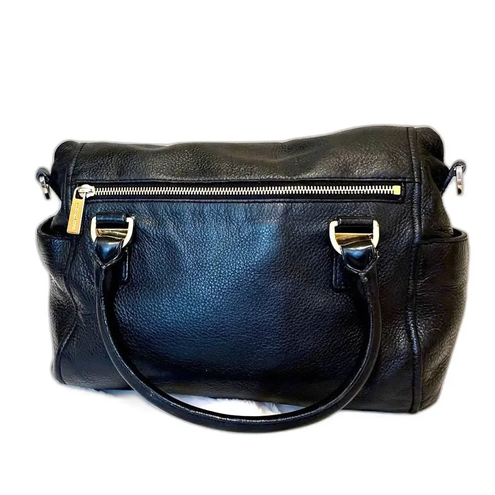 Michael Kors Weston Pebble Leather Foldover Satchel